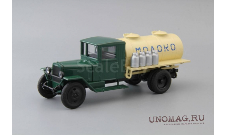 УралЗИС-5В АЦ Молоко, зеленый / бежевый, масштабная модель, Наш Автопром, scale43