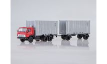 КАМАЗ-53212 контейнеровоз с прицепом ГКБ-8350, масштабная модель, Start Scale Models (SSM), scale43