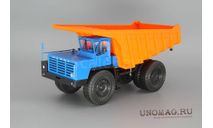 БелАЗ-7525 самосвал-углевоз, синий / оранжевый, масштабная модель, Наш Автопром, scale43