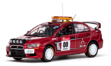 MITSUBISHI LANCER EVOLUTION X - #00 H.MIYOSHI/H.ICHINO, RALLY JAPAN 2007 - Course Car, масштабная модель, Vitesse, scale43