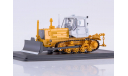 Трактор Т-150 гусеничный с отвалом (желтый/белый), масштабная модель трактора, Start Scale Models (SSM), scale43