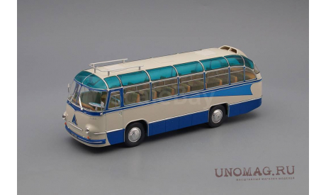 ЛАЗ 695Б туристический Стрела (1958), белый / синий, масштабная модель, ULTRA Models, scale43