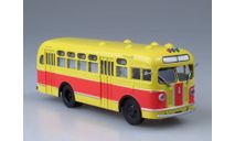 ЗИС-155 красно-жёлтый, со шторками, масштабная модель, Автоистория (АИСТ), scale43