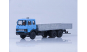 МАЗ-6303 бортовой (голубой/серый), масштабная модель, Автоистория (АИСТ), scale43