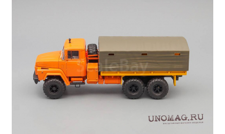 КРАЗ 260 бортовой с тентом (1979), оранжевый, масштабная модель, Наш Автопром, scale43