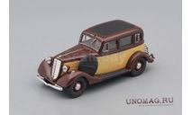Горький М1 такси, коричневый с бежевым, масштабная модель, Наш Автопром, scale43, ГАЗ