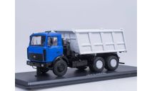 МАЗ-5516 самосвал (синий/серый) /откидывающаяся кабина/, масштабная модель, Start Scale Models (SSM), scale43