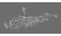 Транскит. рама КамАЗ-43118-50 3690/1870, сборная модель автомобиля, kkav-kits, scale43