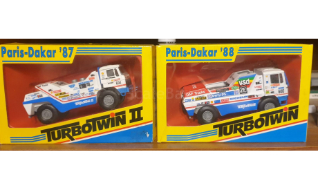 DAF TurboTwin и TurboTwin II rally Dakar 1987 - 1988 (РАРИТЕТ!), масштабная модель, Portegies Truck Models, 1:50, 1/50