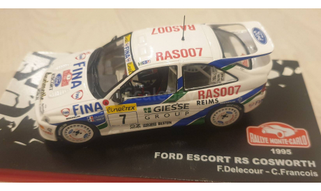 Ford Escort RS Cosworth, ралли Монте-Карло 1995, масштабная модель, Altaya, scale43