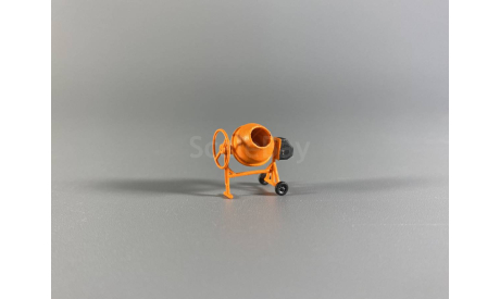 Бетономешалка 1:87, чистая, элементы для диорам, КМСТ, scale87