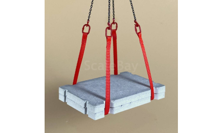 Комплект чалок для кранов, масштаб 1:43 / 1:50, элементы для диорам, КМСТ, scale43
