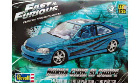 Fast & Furios Honda Civic Si Coupe  Revell 1/25, сборная модель автомобиля, Revell (модели), scale24