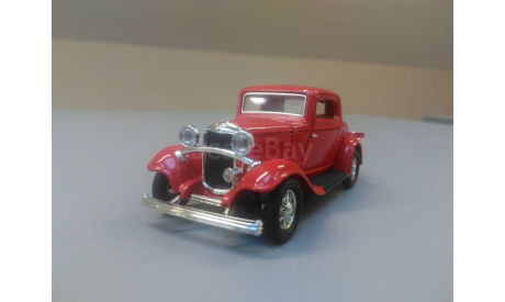 2245. Ford 3-window coupe 1932. #94231 Road signature., масштабная модель, scale43
