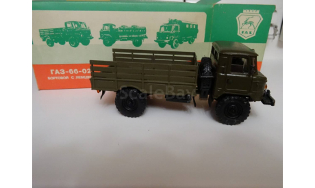 ГАЗ 66-02 (бортовой с лебедкой), масштабная модель, 1:43, 1/43, русская миниатюра