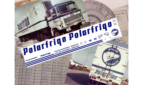 87017 Декаль для оформления сцепки (тягач + полуприцеп) Polarfrigo (рефрижераторы) 1/87 H0, фототравление, декали, краски, материалы, KOLTModels, scale87