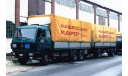 87014 Набор декалей для оформления сцепки (грузовик + прицеп) Hungarocamion (тентованный кузов)., фототравление, декали, краски, материалы, KOLTModels, scale87
