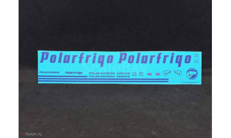 ​87017 Набор декалей для оформления сцепки (тягач + полуприцеп) Polarfrigo (рефрижераторы)., фототравление, декали, краски, материалы, KOLTModels, scale87