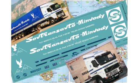 87044 Декаль для Volvo FH Sovavto Minvody Совтрансавто 1/87 H0, фототравление, декали, краски, материалы, KOLTModels, scale87
