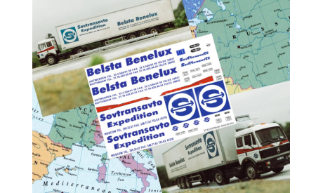 87003 декаль Sovtransavto-Expedition Belsta-Benelux 1/87 H0, фототравление, декали, краски, материалы, KOLTModels, scale87