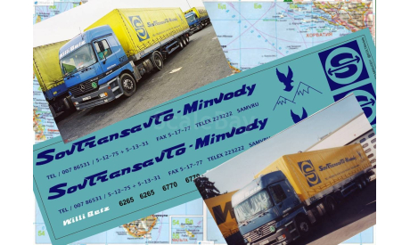 87046 Декаль MB Actros Willi Betz Совтрансавто Sovavto Minvody 1/87 H0, фототравление, декали, краски, материалы, KOLTModels, scale87