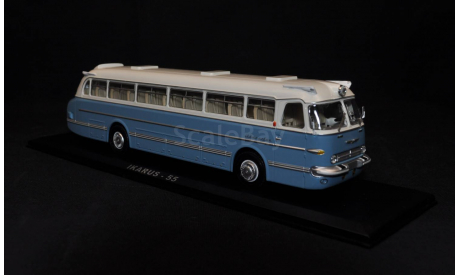 Ikarus 55 бело-голубой с улучшенной деталировкой салона classicbus, масштабная модель, 1:43, 1/43