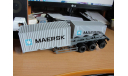 МАЗ-6422 с полуприцепом-контейнеровозом МАЗ-938920, масштабная модель, 1:43, 1/43