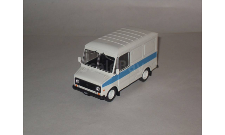 АЛ  №114 ЕрАЗ-3730 1995—2002 гг. белый с синим, масштабная модель, 1:43, 1/43, Автолегенды СССР журнал от DeAgostini