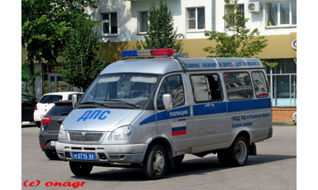 ГАЗ 322121 Полиция ДПС, масштабная модель, scale43