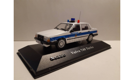 Volvo 740 Turbo Милиция ГАИ Москва, масштабная модель, scale43