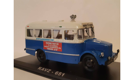КАВЗ 651 Милиция ГАИ СССР агитационная, масштабная модель, scale43, ЗиС