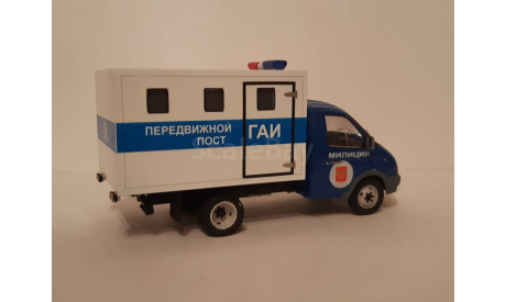 ГАЗ 3302 Газель Милиция Передвижной пост ГАИ, масштабная модель, scale43