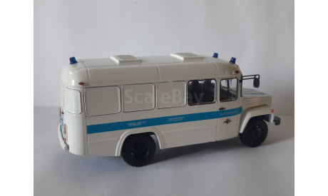 КАВЗ-3976 Милиция автозак Вологда, масштабная модель, scale43
