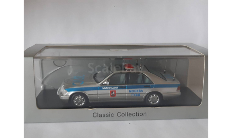 Mercedes-Benz s classe W140 Милиция ДПС Москва, масштабная модель, scale43