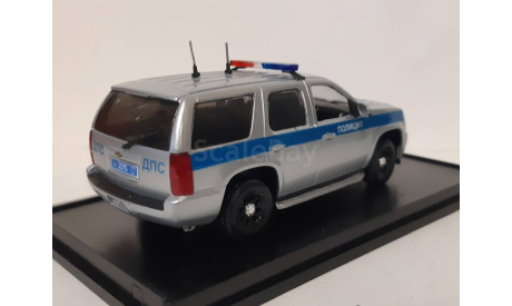 Chevrolet Tahoe Полиция ДПС Москва, масштабная модель, scale43