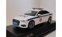 Audi A6 C8 Полиция ДПС Сопровождение Губернатора Волгоградской области, масштабная модель, scale43