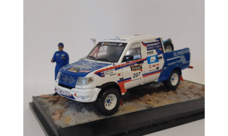 УАЗ Патриот пикап ралли, масштабная модель, scale43