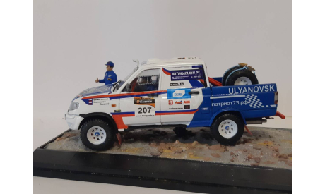 УАЗ Патриот пикап ралли, масштабная модель, scale43