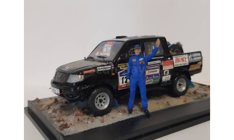 УАЗ Патриот пикап ралли, масштабная модель, scale43
