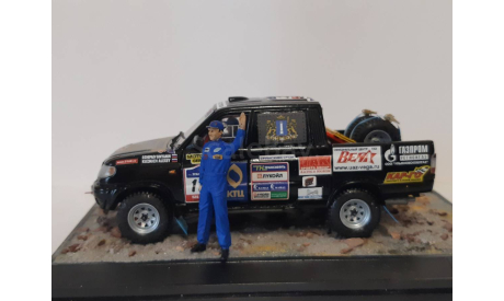 УАЗ Патриот пикап ралли, масштабная модель, scale43
