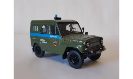 УАЗ 469 Патруль Милиции, масштабная модель, scale43