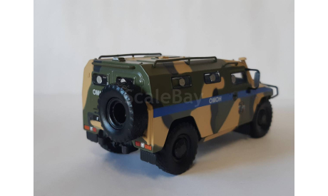 ГАЗ 233036 ’Тигр’ СПМ-2 ОМОН, масштабная модель, scale43