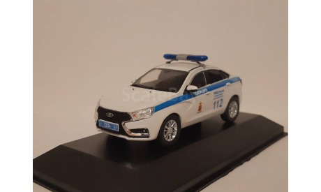 Лада Веста Lada Vesta Полиция УМВД России Орехово-Зуево МО, масштабная модель, scale43, ВАЗ