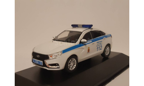 Лада Веста Lada Vesta Полиция УМВД России Химки МО, масштабная модель, scale43, ВАЗ