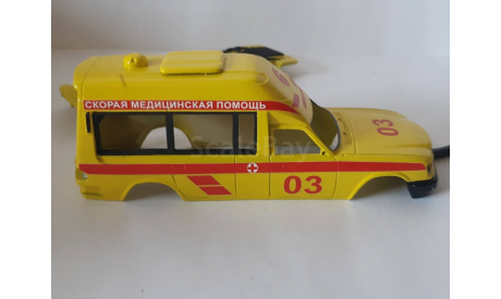 ТРАНСКИТ ГАЗ-310221-311 САМАТЛОРНН - РЕАНИМОБИЛЬ, масштабная модель, scale43