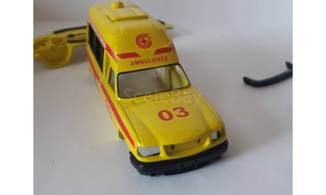 ТРАНСКИТ ГАЗ-310221-311 САМАТЛОРНН - РЕАНИМОБИЛЬ, масштабная модель, scale43