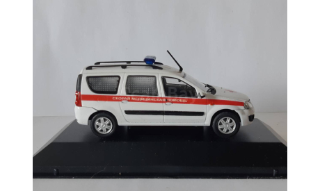 Lada Largus Лада Ларгус Скорая медицинская помощь, масштабная модель, scale43, ВАЗ