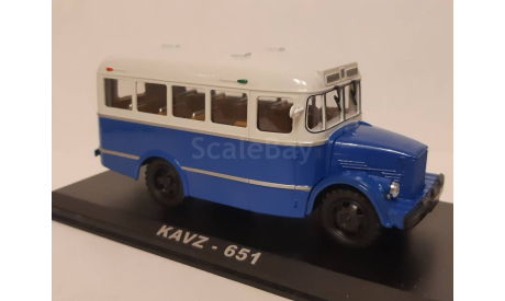 КАвЗ-KAVZ 651 ClassicBus синий, масштабная модель, scale43