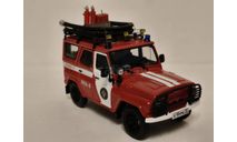 УАЗ-31519 4х4 ЛПА-3 4-х дверный лесопатрульный пожарный автомобиль для тушения мелких лесных пожаров, масштабная модель, scale43