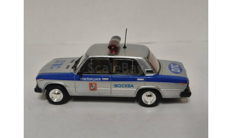 ВАЗ 2106 Милиция ДПС, масштабная модель, scale43